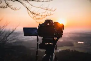 sunset digital camera